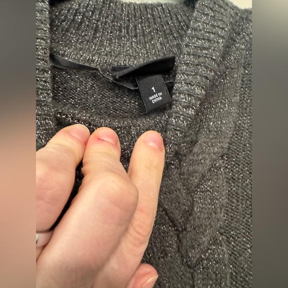 Torrid Charcoal Cable-Knit Mock Turtleneck Sweater Dress 1X - Picture 6 of 7